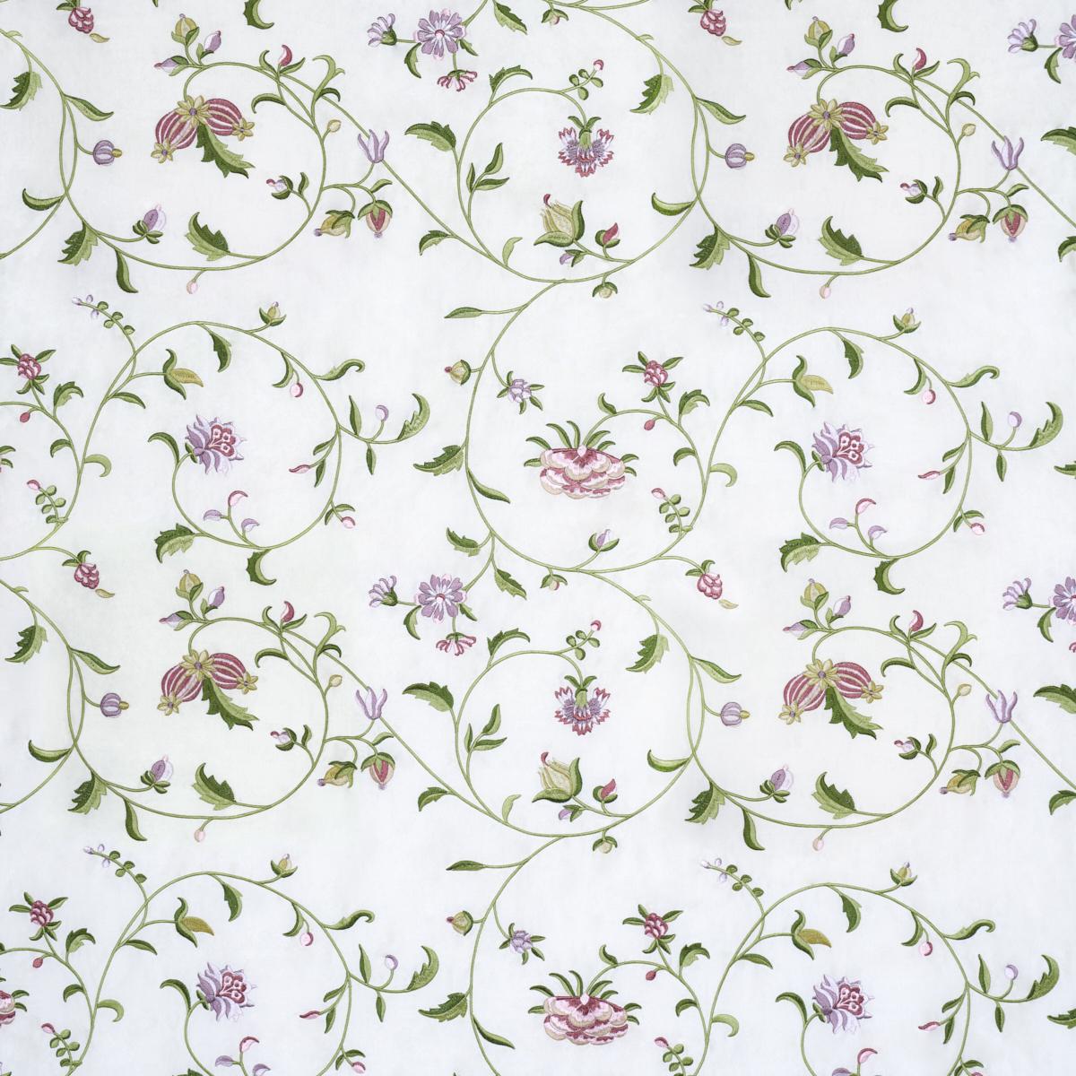 Schumacher Colette Embroidery Petal Fabric