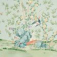 Schumacher Brighton Pavilion Panel Celadon Fabric