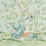 Schumacher Brighton Pavilion Panel Celadon Fabric
