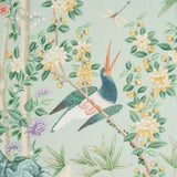 Schumacher Brighton Pavilion Panel Celadon Fabric