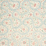 Schumacher Garthwaite Botanical Red & Blue Fabric