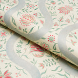 Schumacher Garthwaite Botanical Red & Blue Fabric