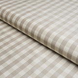Schumacher Inglebury Silk Check Dove Fabric