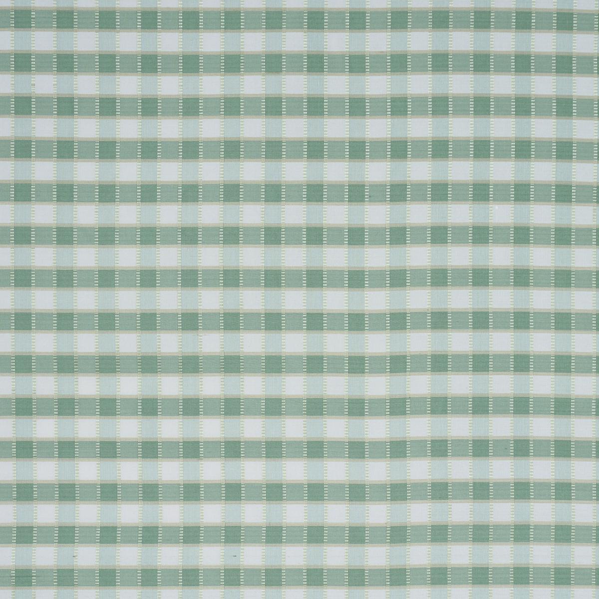 Schumacher Ingrid Silk Check Verdigris Fabric