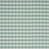 Schumacher Ingrid Silk Check Verdigris Fabric