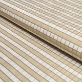 Schumacher Ingrid Silk Check Neutral Fabric