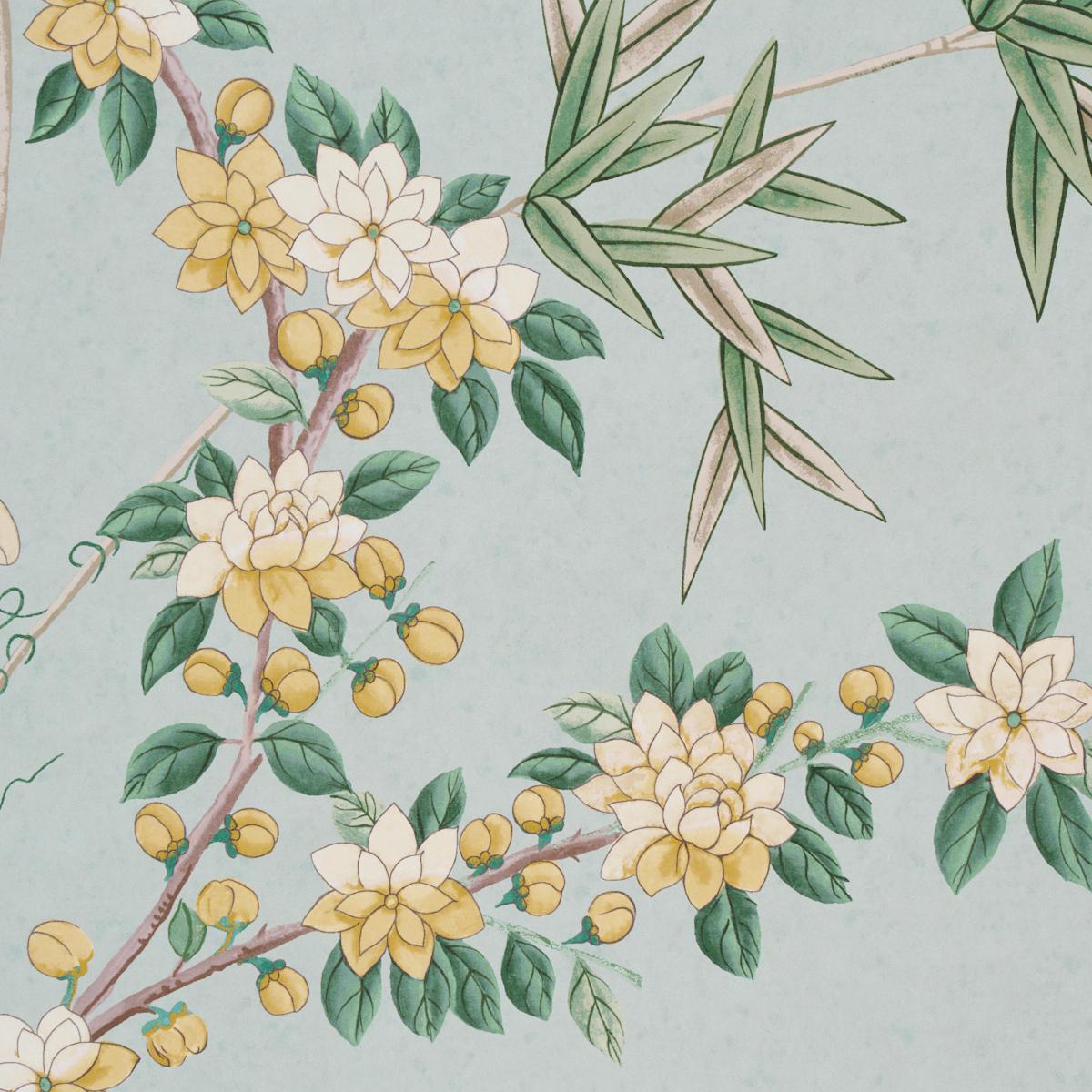 Schumacher Brighton Pavilion Panel Celadon Wallpaper
