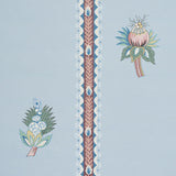 Schumacher Les Fleurs Exotiques Blue Wallpaper