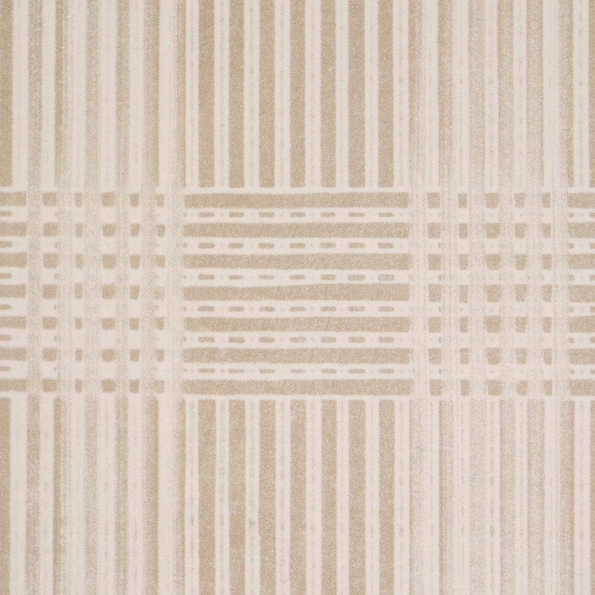 Schumacher Combed Plaid Linen Wallpaper
