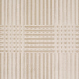 Schumacher Combed Plaid Linen Wallpaper