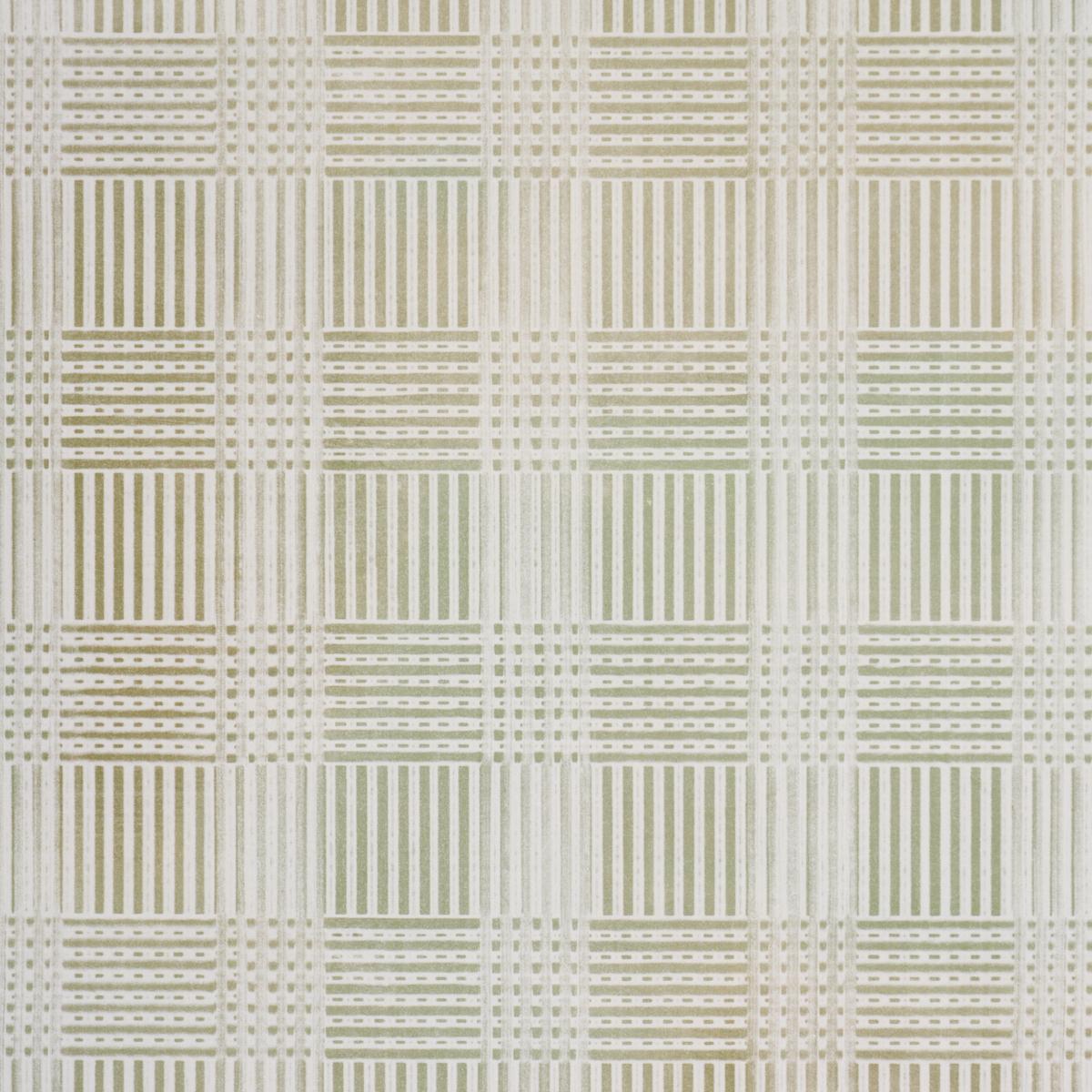 Schumacher Combed Plaid Evergreen Wallpaper