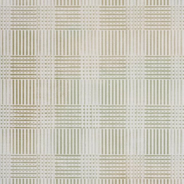 Schumacher Combed Plaid Evergreen Wallpaper