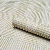 Schumacher Combed Plaid Evergreen Wallpaper