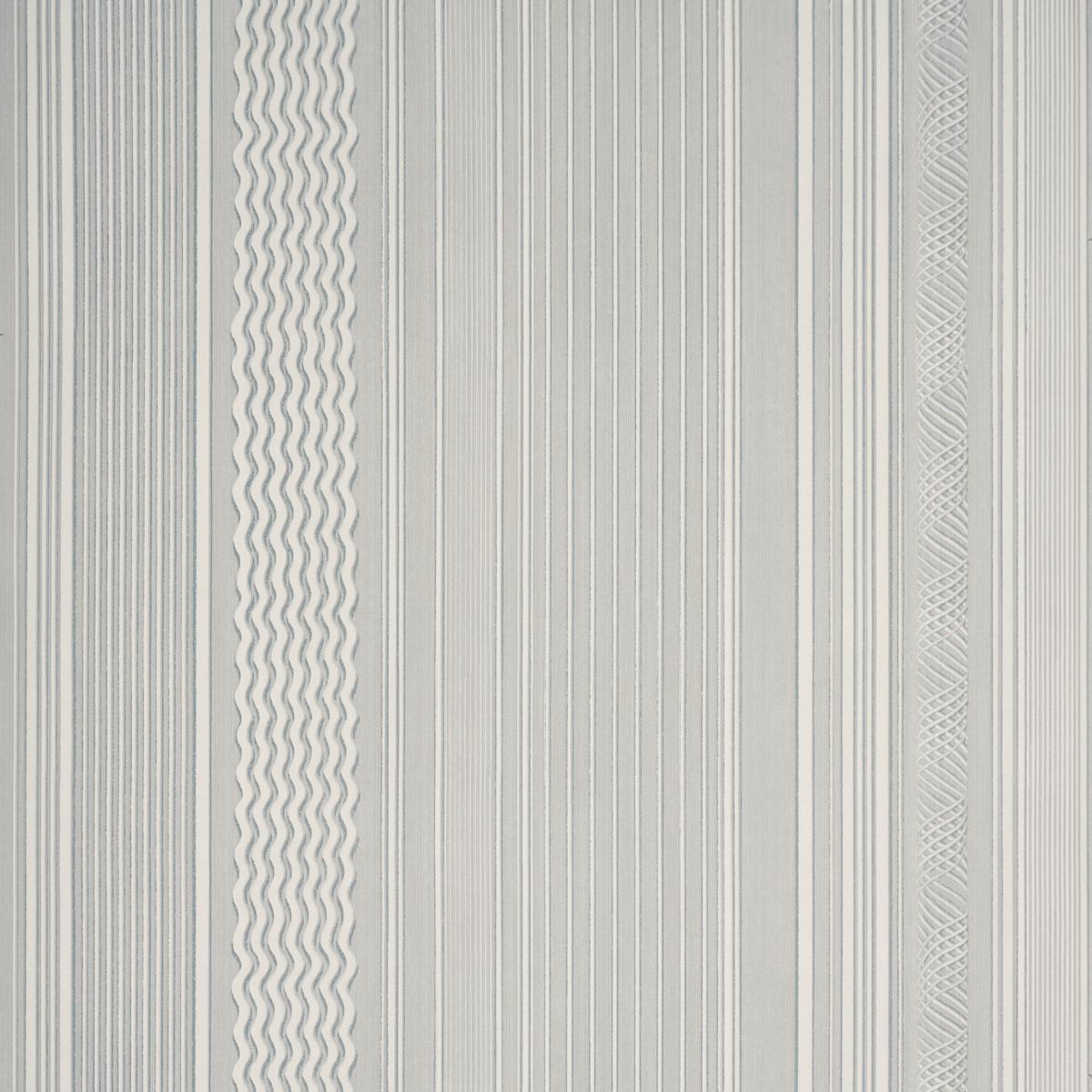 Schumacher Library Stripe Harbor Gray Wallpaper