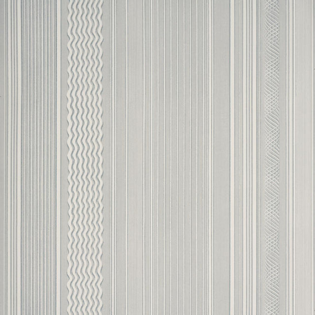 Schumacher Library Stripe Harbor Gray Wallpaper