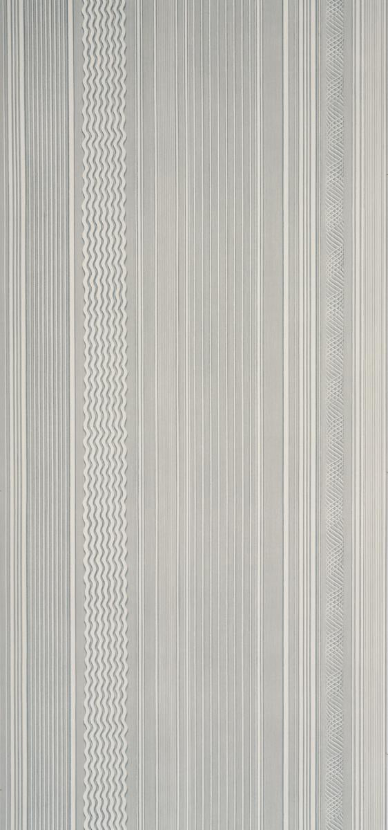 Schumacher Library Stripe Harbor Gray Wallpaper