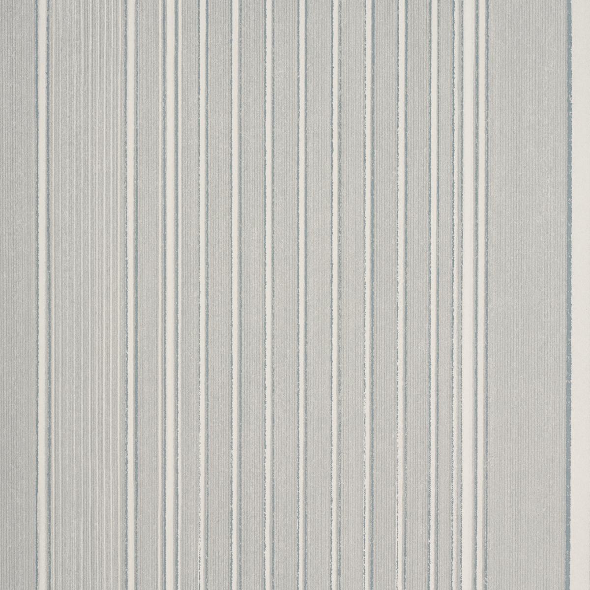 Schumacher Library Stripe Harbor Gray Wallpaper