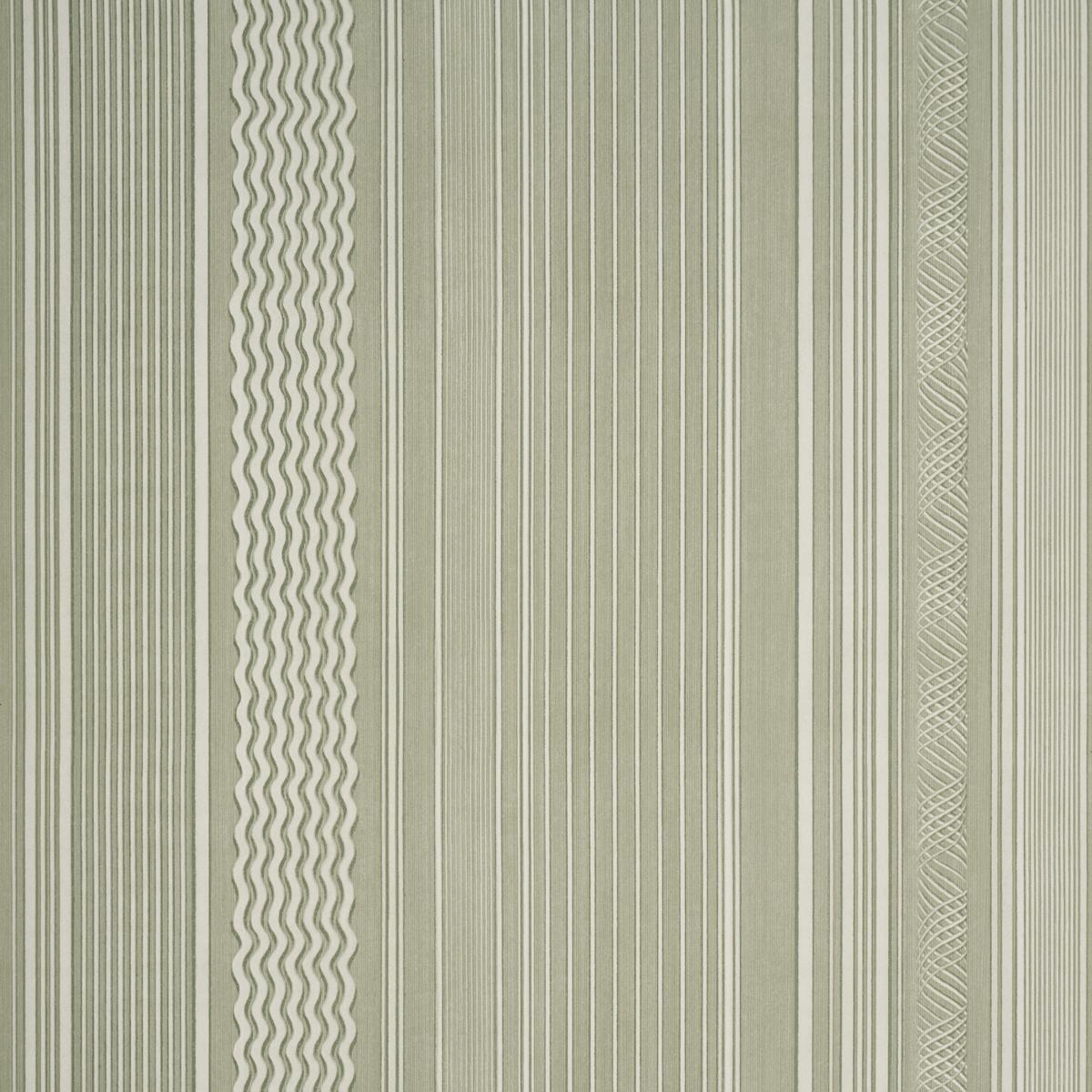 Schumacher Library Stripe Rosemary Wallpaper