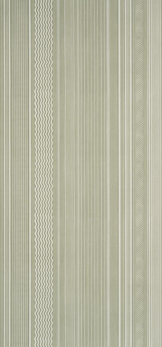 Schumacher Library Stripe Rosemary Wallpaper