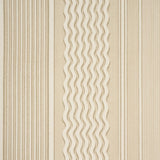 Schumacher Library Stripe Sand Wallpaper