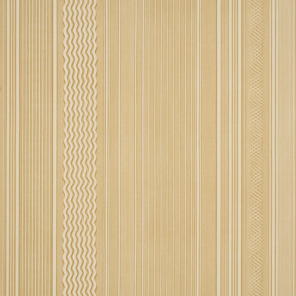 Schumacher Library Stripe Optimists Yellow Wallpaper
