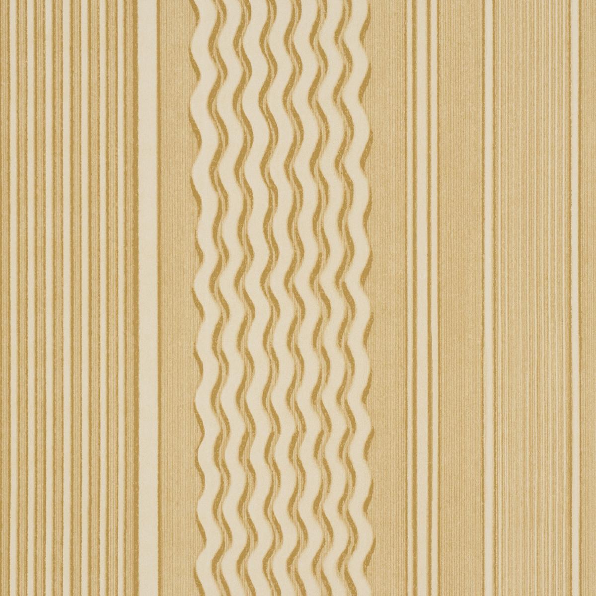 Schumacher Library Stripe Optimists Yellow Wallpaper