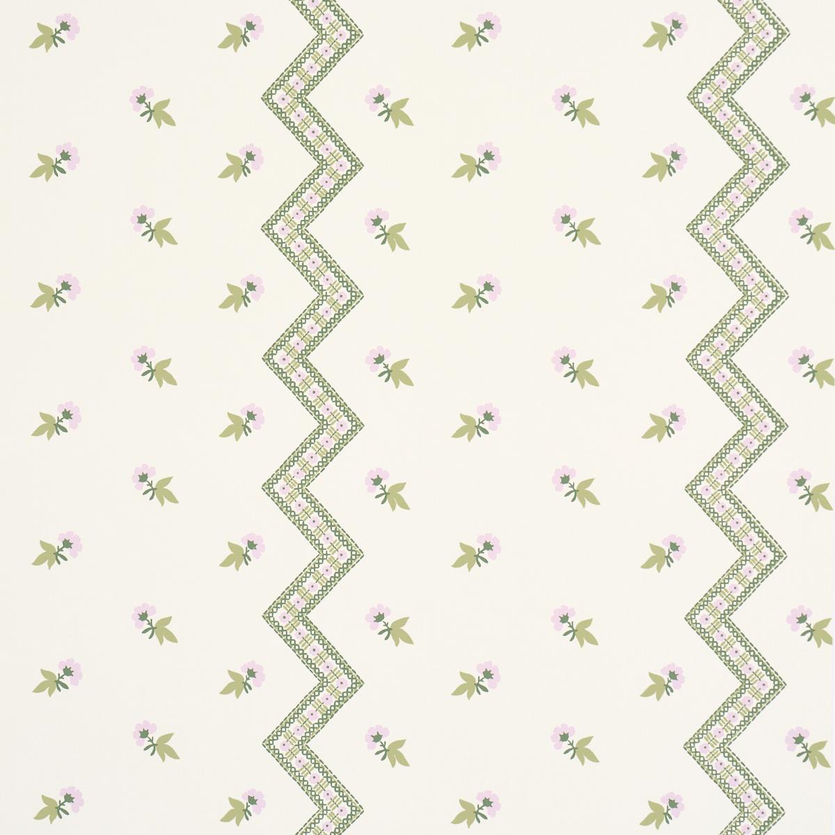 Schumacher Babington Floral Lavender Wallpaper