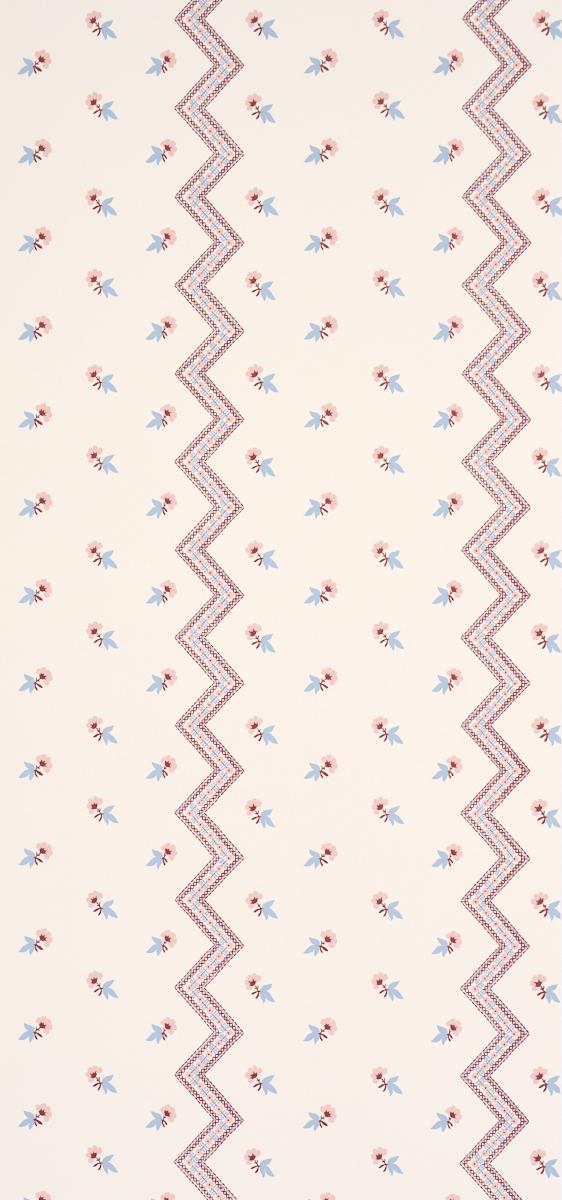 Schumacher Babington Floral Blush Wallpaper