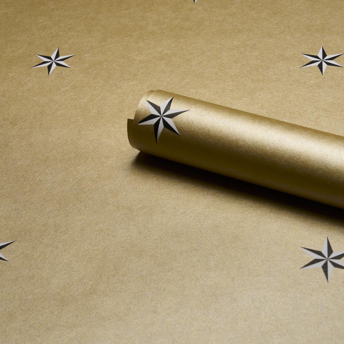 Schumacher Eltham Pinwheel Gold Wallpaper