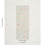 Schumacher Garthwaite Botanical Red & Blue Wallpaper