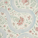 Schumacher Garthwaite Botanical Red & Blue Wallpaper