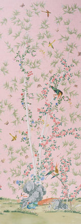 Schumacher Brighton Pavilion Panel Blush Wallpaper