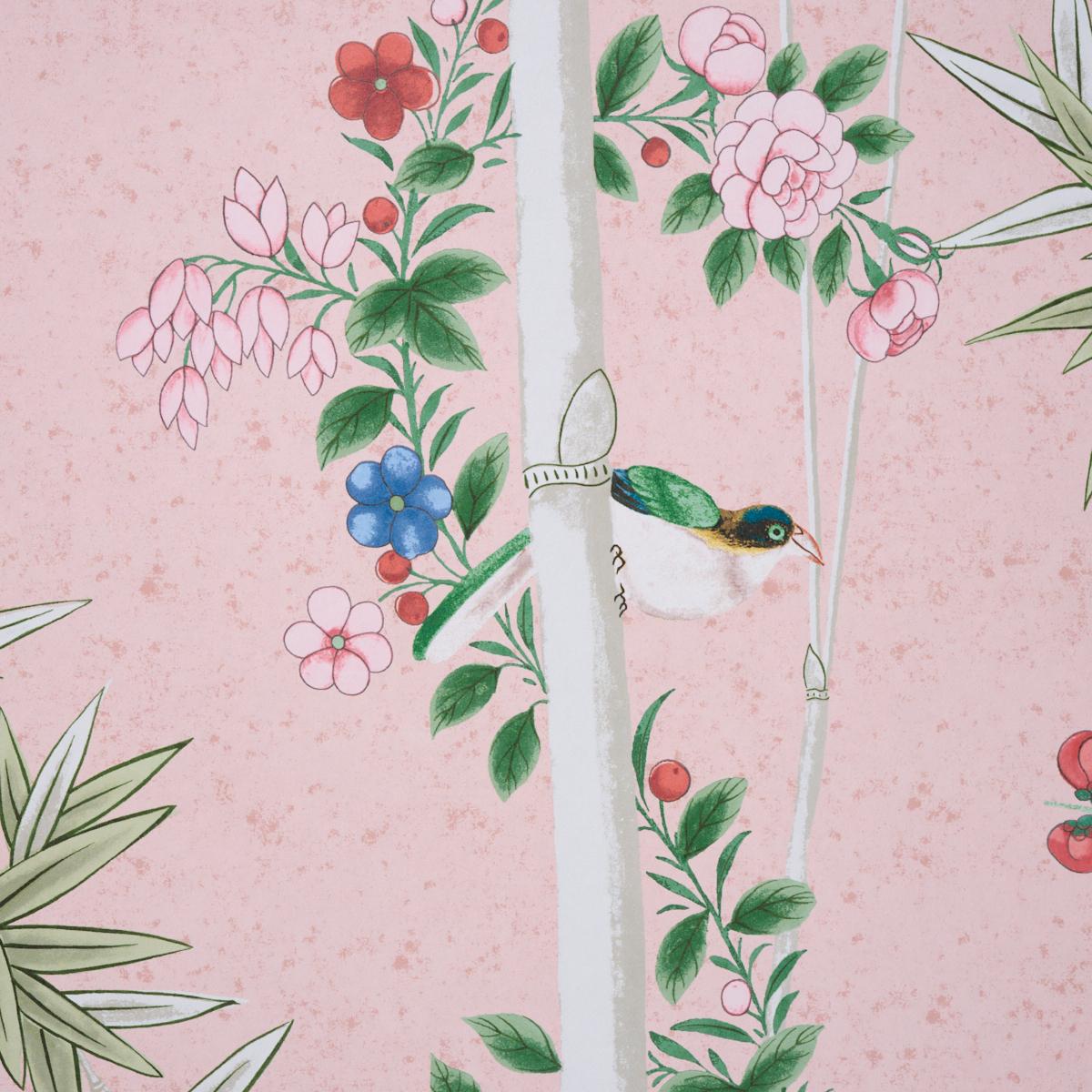 Schumacher Brighton Pavilion Panel Blush Wallpaper