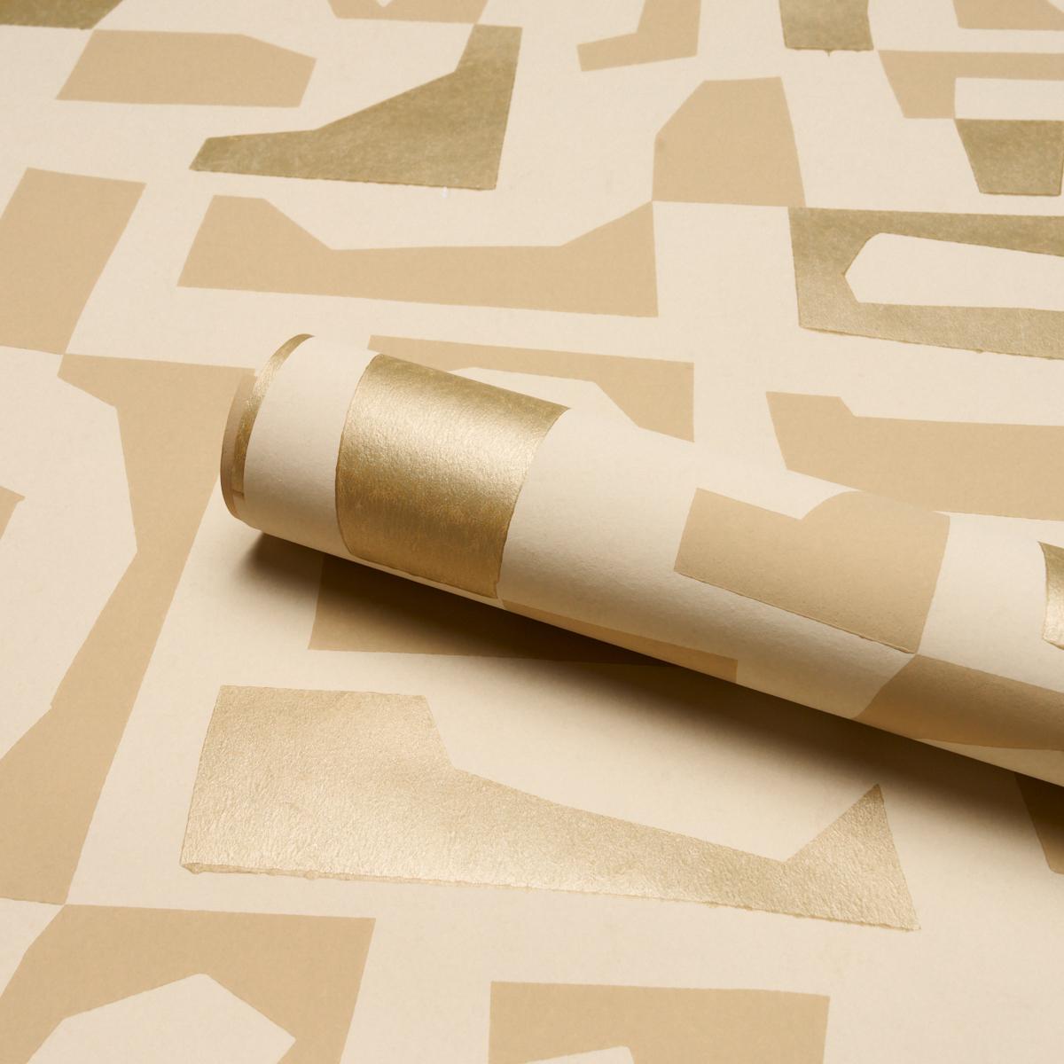 Schumacher Iman Neutral Wallpaper