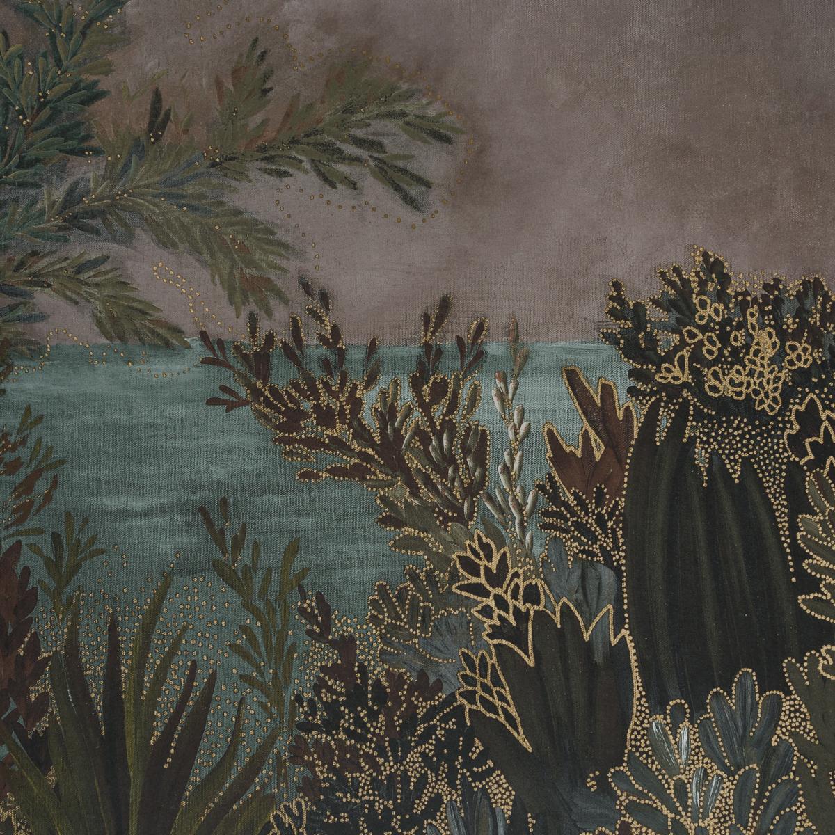 Schumacher Otherland 4 Panel Set Dusk Wallpaper