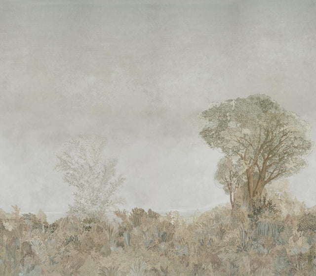 Schumacher Otherland 4 Panel Set Mist Wallpaper