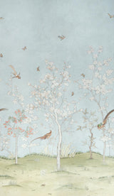 Schumacher Morning Symphony 2 Panel Set Sky Wallpaper