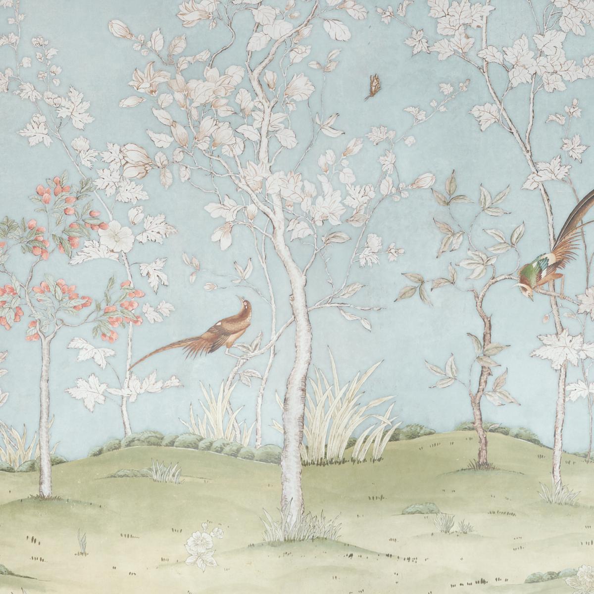Schumacher Morning Symphony 2 Panel Set Sky Wallpaper