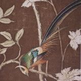 Schumacher Morning Symphony 2 Panel Set Chocolate Wallpaper