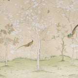 Schumacher Morning Symphony 2 Panel Set Sand Wallpaper
