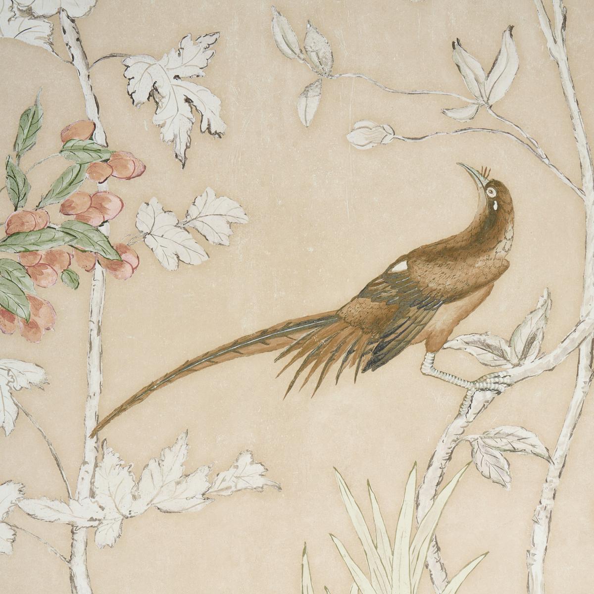 Schumacher Morning Symphony 2 Panel Set Sand Wallpaper