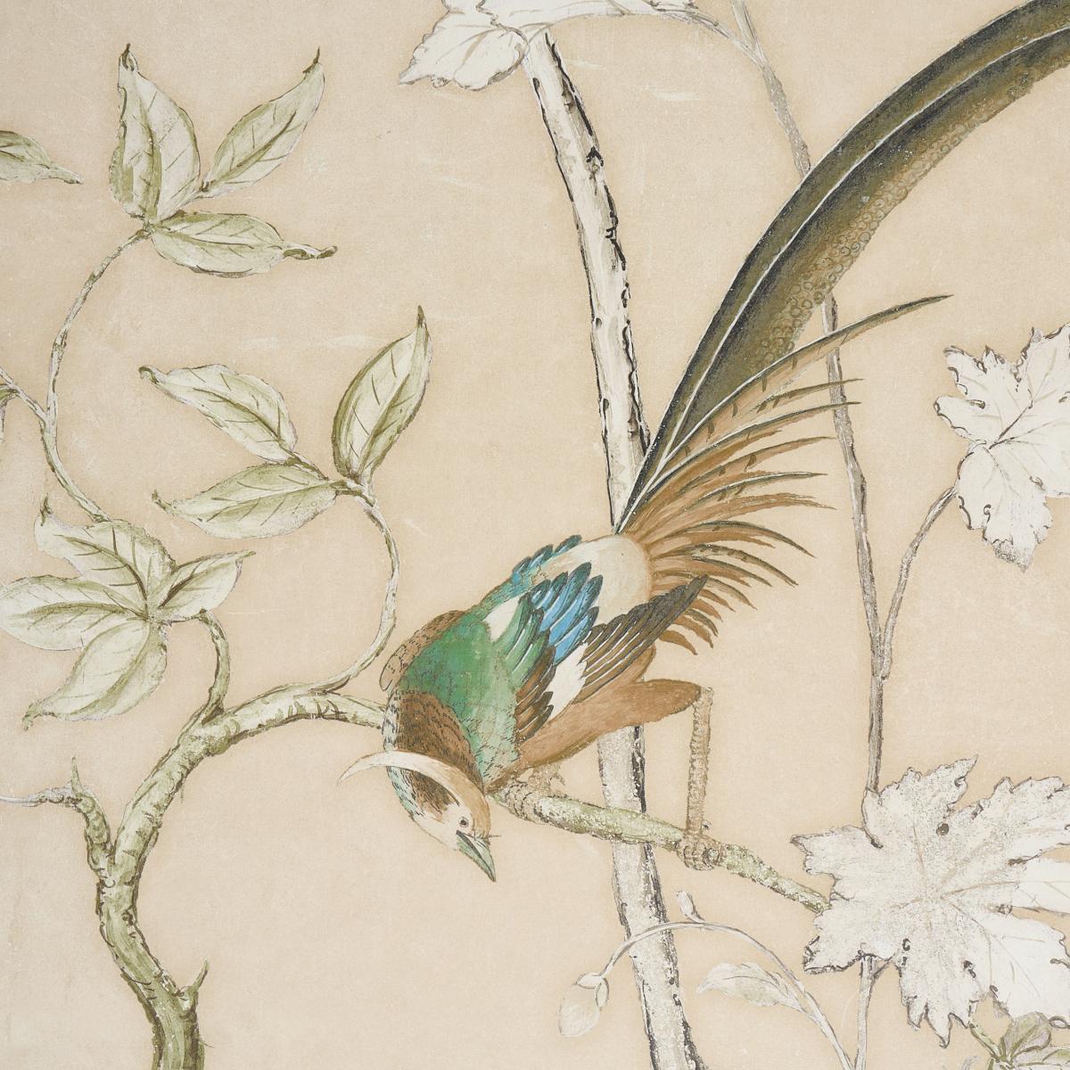 Schumacher Morning Symphony 2 Panel Set Sand Wallpaper