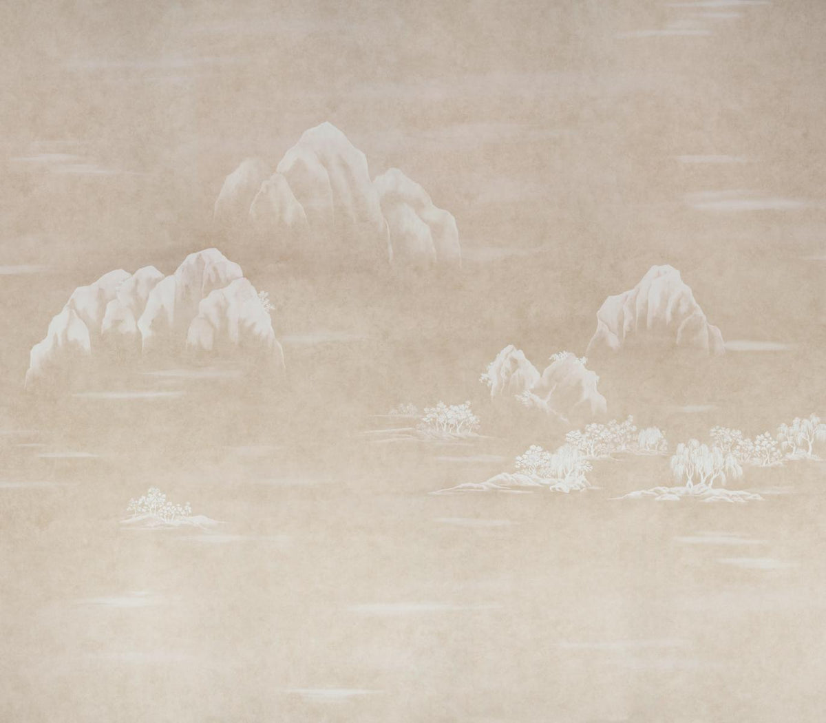 Schumacher Toyama 4 Panel Set Natural Wallpaper