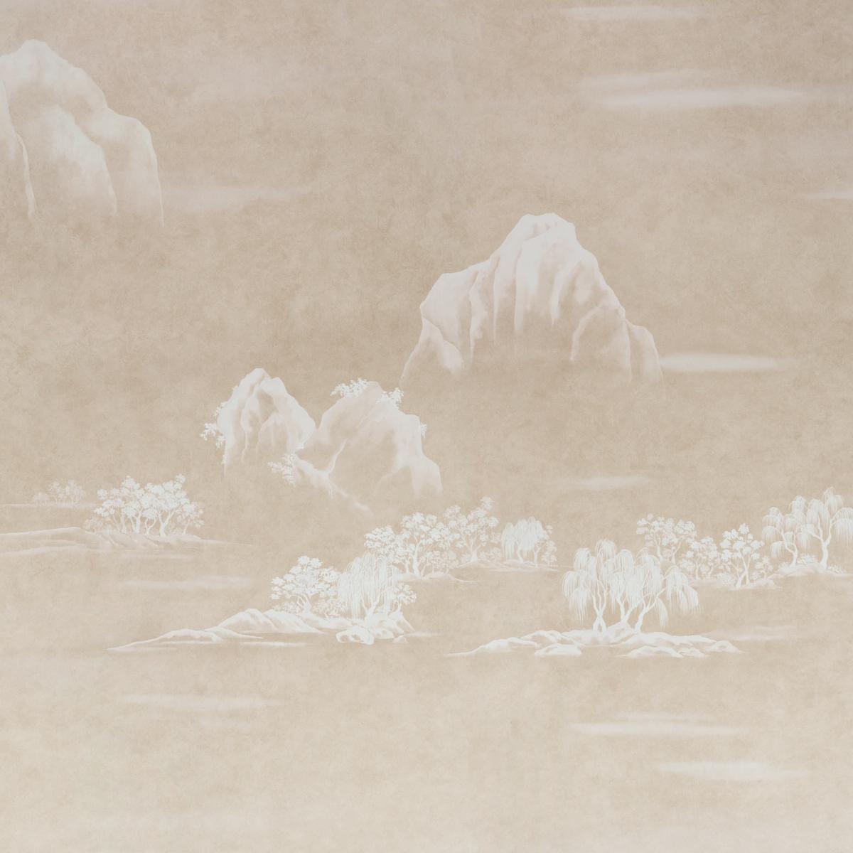 Schumacher Toyama 4 Panel Set Natural Wallpaper