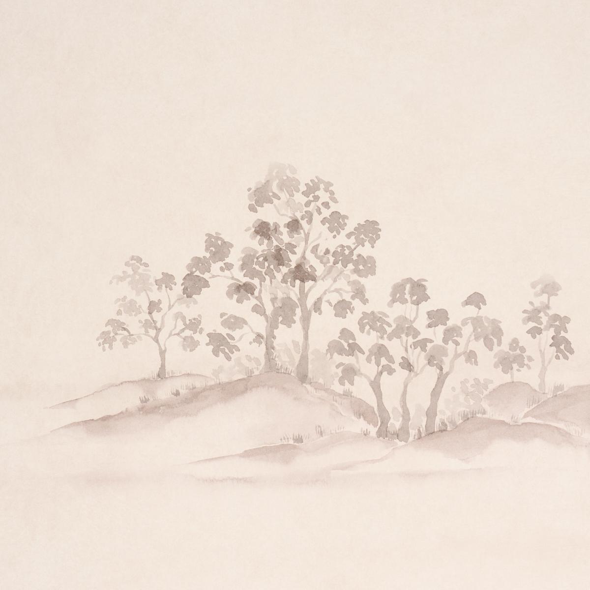 Schumacher Toyama 4 Panel Set Parchment Wallpaper
