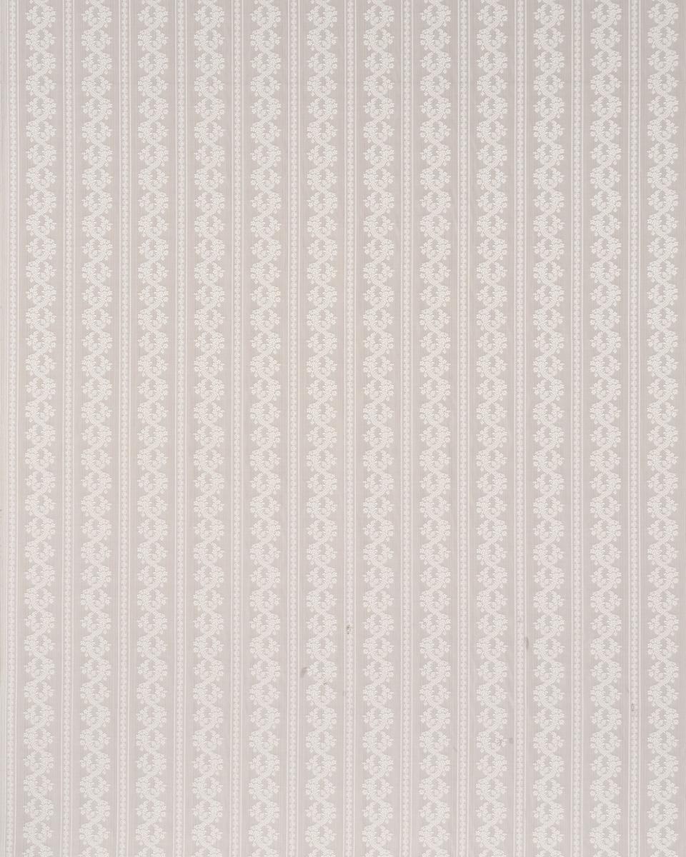 Schumacher Clarence Floral Stripe Haze Fabric