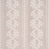 Schumacher Clarence Floral Stripe Haze Fabric