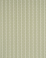 Schumacher Clarence Floral Stripe Green Fabric
