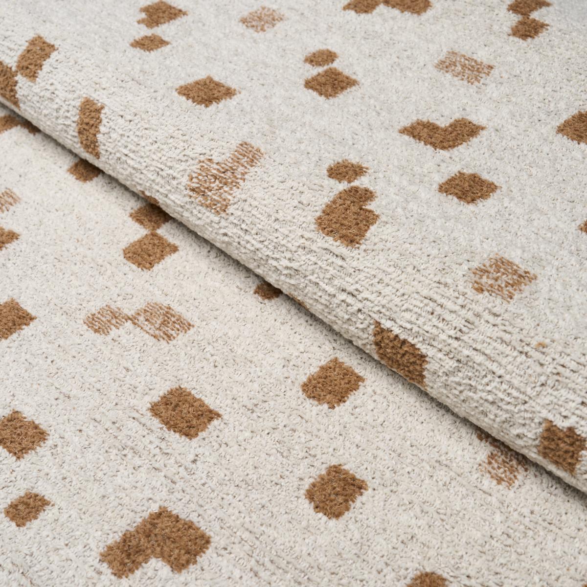 Schumacher Beni Wool Chenille Ivory & Ochre Fabric