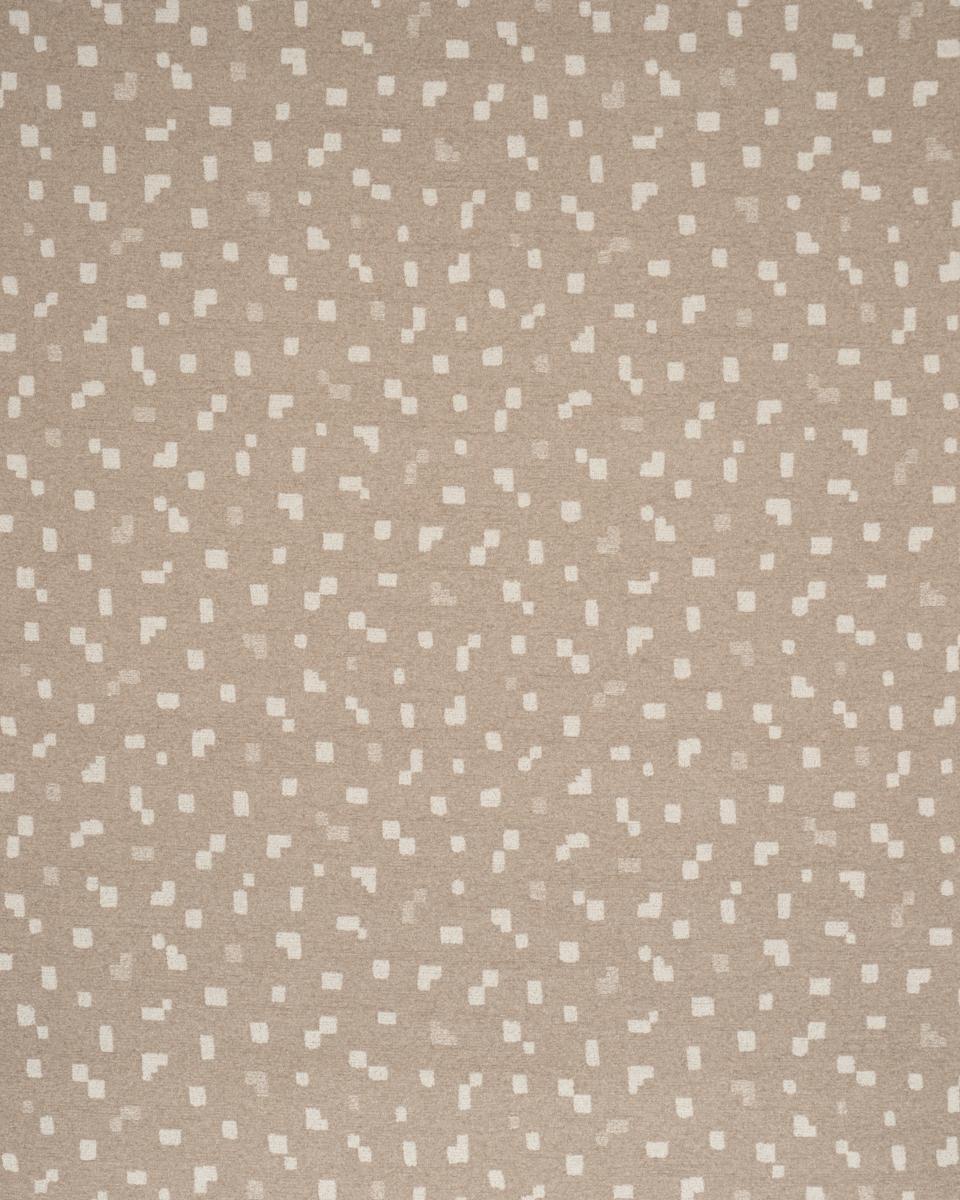 Schumacher Beni Wool Chenille Taupe & Ivory Fabric